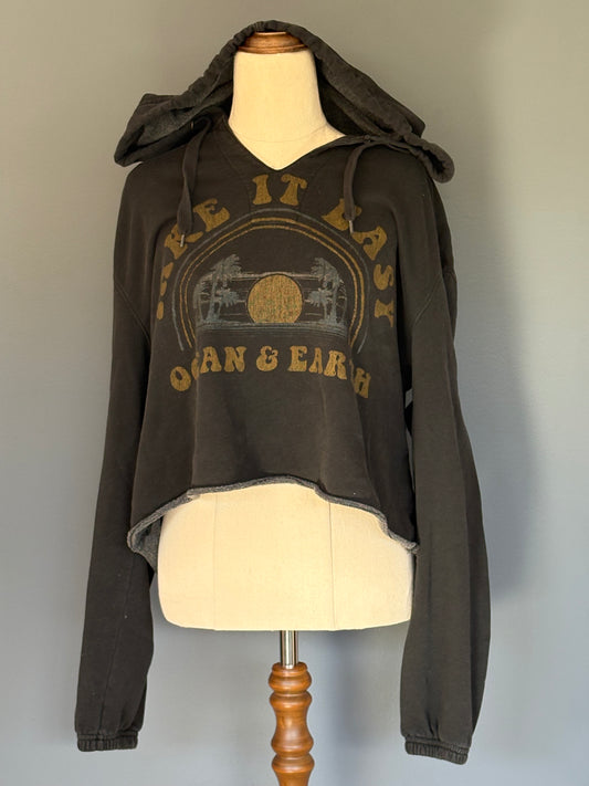 Ocean & Earth Crop Hoodie - 12