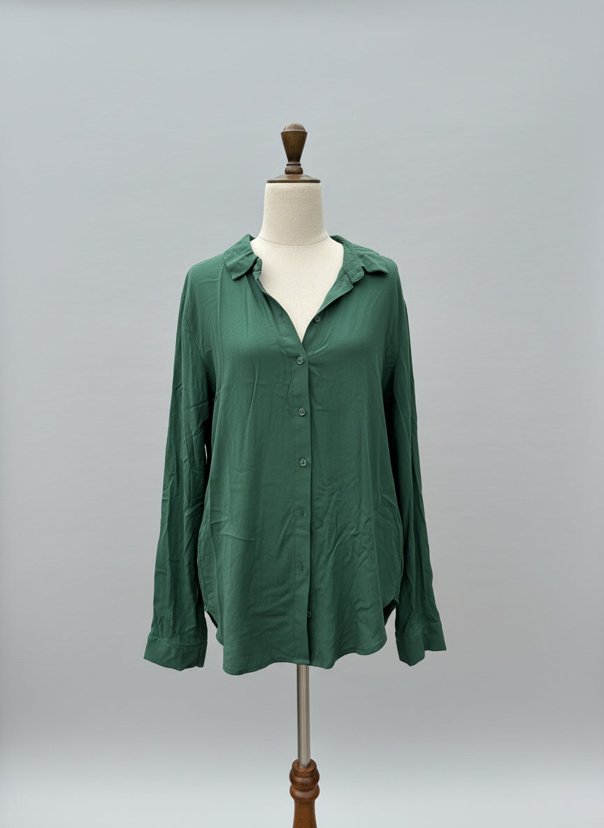 Dotti Green Long Sleeve Top - 12