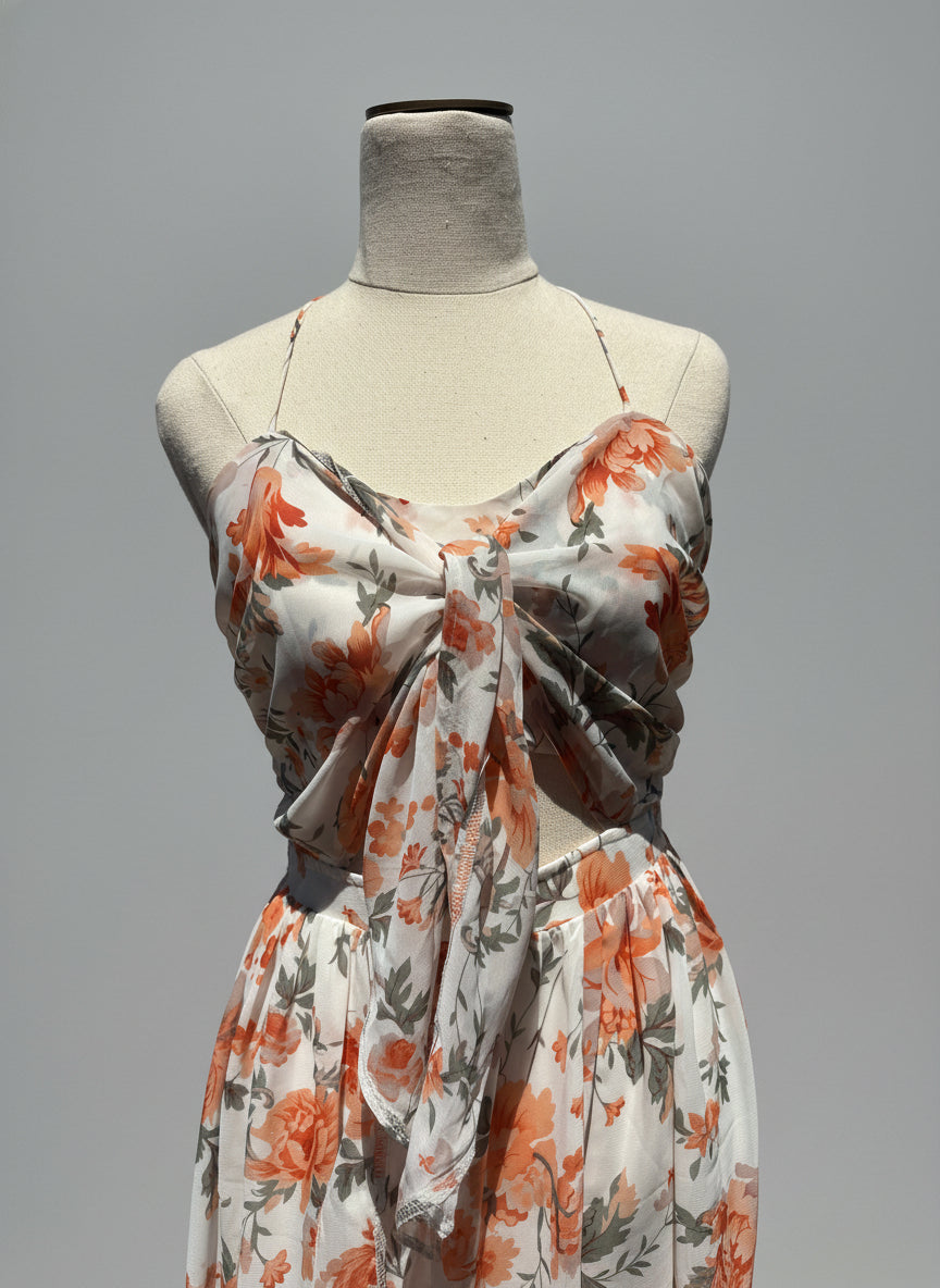 Here Comes the Sun Floral Tie Dress - 10